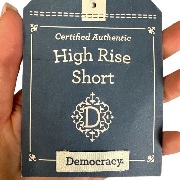 NWT Democracy Smocked Waist High Rise Flax Shorts - Picture 6 of 7